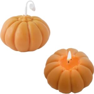 2 Pcs pumpkin scented candles ， Soy Wax Scented Candle Art Decorative Handmade for Wedding Christmas Birthday Gift