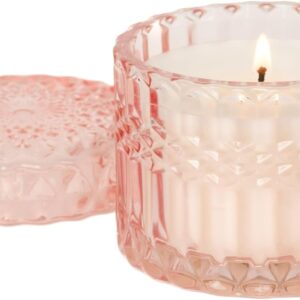 Poured in California | Apricot Pomelo | Pink | Disco Party Collection | 6 oz, 35 Hour Burn Time | Made to Set The Mood | Created with Natural Soy Wax and Essential Oils