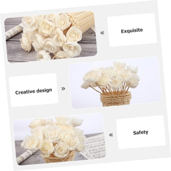 5Pcs Rattan Diffuser Sticks with Dried Flowers Natural Aroma Stems for Home Decor Fragrance Diffuser Chic Aromatherapy Replacement for Car Room Decor - Image 2