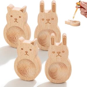 Wooden Essential Oil Diffuser – 4 PCS Beech Wood Aromatherapy Diffuser, Small Cylinder Passive for Home Office Car Wardrobe Yoga Hall and SPA