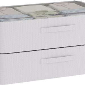 Under Bed Storage Bins Frame Storage Box Oxford Fabric Sturdy Underbed Container Foldable Stackable Large Capacity Clothes Organizer