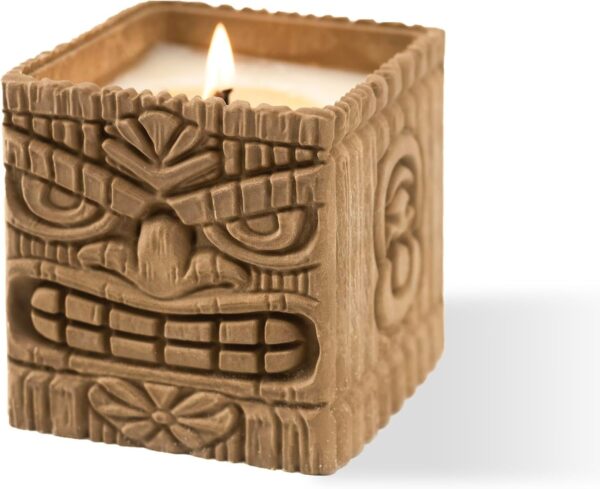 Sunset Island Scented Candles, Coconut & Pineapple, 9oz Large Wood Wick Candle, Soy Wax Table Torch, 60 Hours of Burn Time, Ideal Holiday Gifts for Men and Women, Perfect Summer Fragrance.