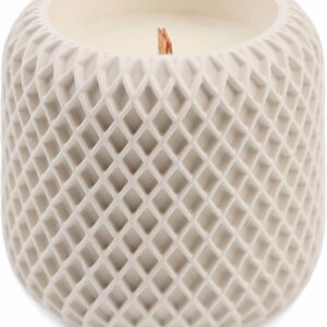 Scented Candles - Luxury Concrete Jar Candle for Home Scented, Soy Wax Candle - Relaxation Gift for Women, Premium Room Décor, Non-Toxic, Great Idea for Gifts (White Dune)